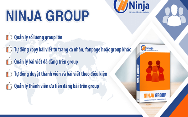 Phần mềm quản lý group - Ninja 